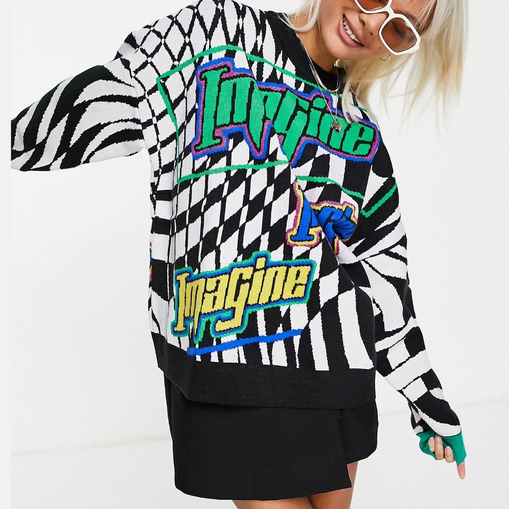 graphic sweater